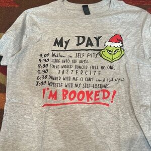 Grinch Graphic Tee - Gray